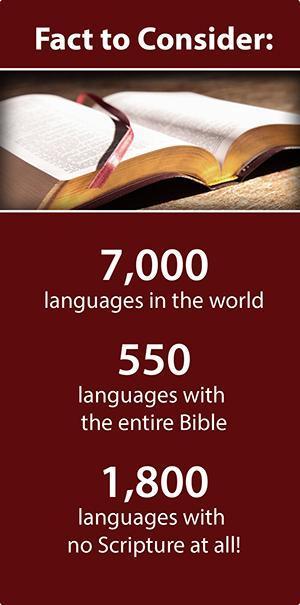 From All Nations Bible Translation (ABT) That God may be glorified among the nations, ABT exists to assist the church by providing a platform to mobilize, train, and equip