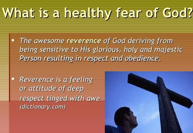 6) The importance of having a healthy fear of God (It helps us to have healthy boundaries in what we do and don't do in life) When we love the Lord and have a healthy fear of God,