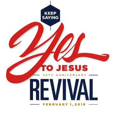 Friday February 1, 2019 Revival Celebrating 50 Years as the of the Diocese of Central Florida MARK YOUR CALENDARS AND PLEASE PRAY FOR THIS CELEBRATORY EVENT: Friday, February 1, 2019 at First Baptist