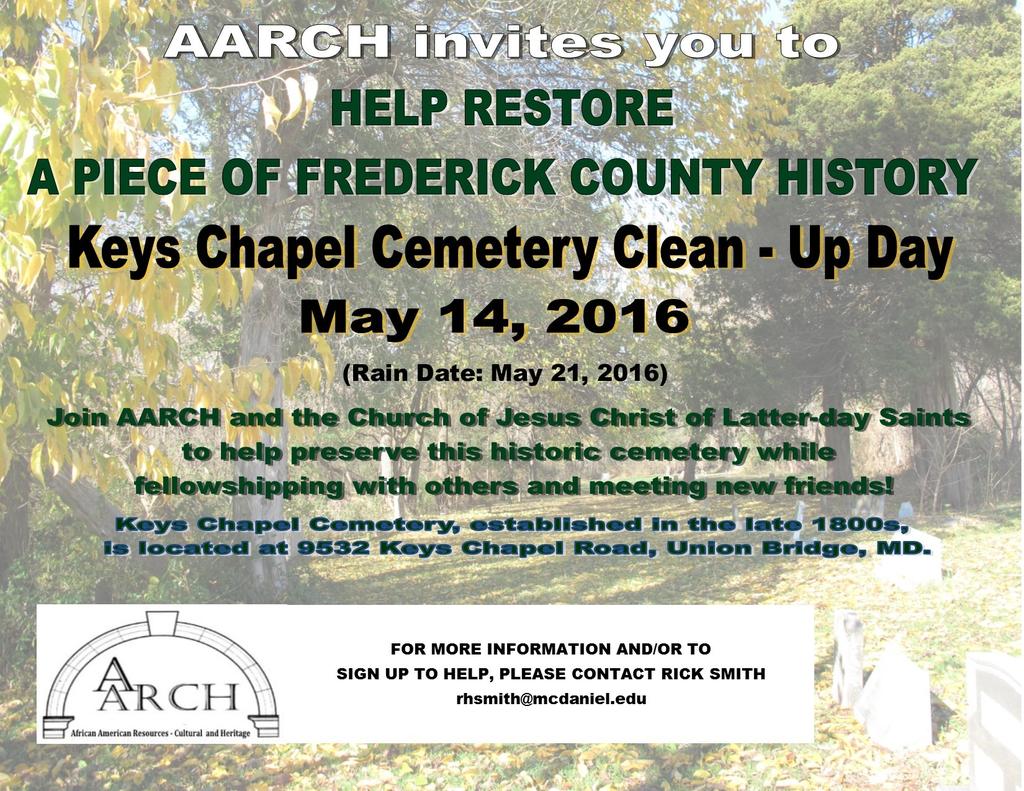 Alice Key with the AARCH display at Museums in the Mall sponsored by the Frederick Historic Sites Consortium April 23rd: AARCH members will be