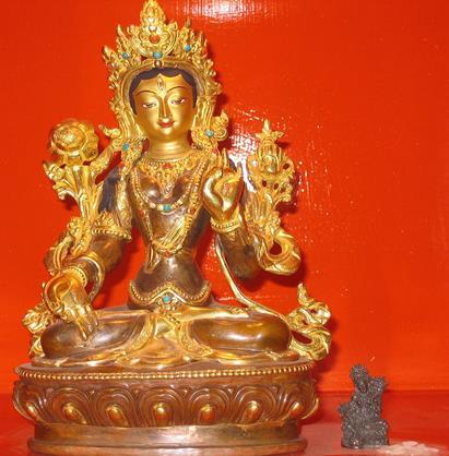 Adopting a sophisticated form of Mahayana ("great vehicle") Buddhism from monastic centers in