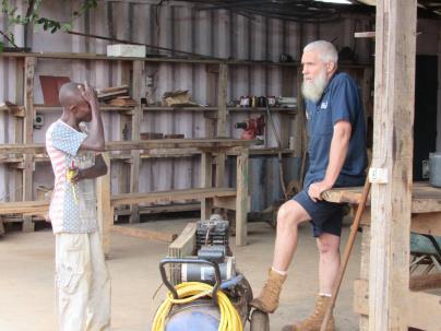 he had just met the medical equipment technician on the Africa Mercy (operated by Mercy Ships and