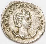 SALONINUS (Publius Licinius Cornelius Saloninus Valerianus) Caesar A.D. 258-260 Augustus A.D. 260 Saloninus, younger son of Gallienus, became Caesar in A.