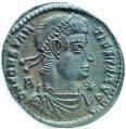 DECENTIUS (Flavius Magnus Decentius) Caesar A.D. 350-353 Younger brother, or relative, of the usurper Magnentius, he was given command of Gaul.