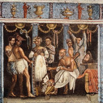 Imperial Rome (27 bce 337 ce) 137 4.21 Choreographer and actors, House of the Tragic Poet, late 1st century CE. Pompeii, Italy. Stone mosaic. Museo Archeologico Nazionale, Naples, Italy.