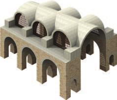 Greek and Republican Roman temples had been relatively small, partly because of the difficulty of roofing over a large space without numerous substantial supports.