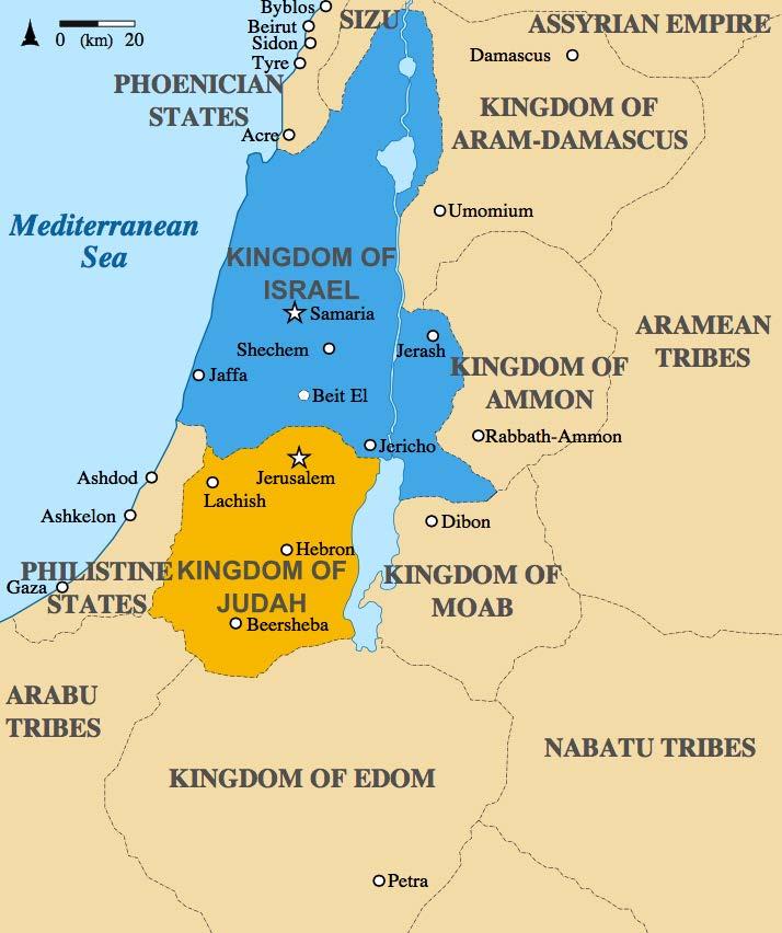 THE TWO KINGDOMS Northern kingdom Israel 19 Kings over 250 years (all evil) 7 different dynasties Assyrian captivity 721 BC (no return) Southern