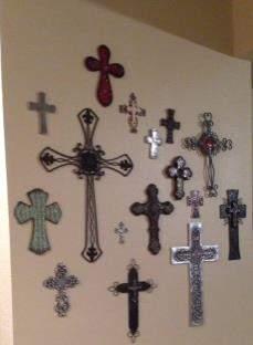 it fills the screen. You have to click it twice (or until you see 1.375 in the lower left hand corner of the screen). Wall Art Display We are collecting crosses to create a display.