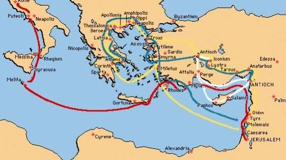 Apostles Face Struggles In The Roman Empire 53-56 AD Paul begins his 3 rd missionary journey & stays 3 yrs in Ephesus.