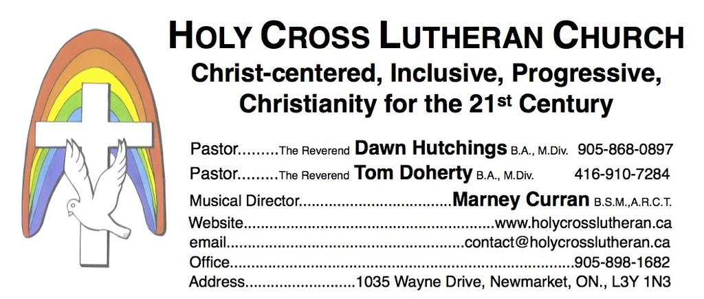Holy Cross Lutheran Church Our Mission We gather as an open community of Christians, responding to God s call. We welcome all people as members of our extended family.