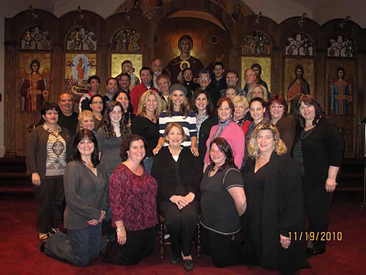 Somerville Choir and Friends record music for upcoming maria Menounos movie - On Friday, November 19, 2010, the Dormition Church Choir of Somerville waited in eager anticipation of seeing one of its