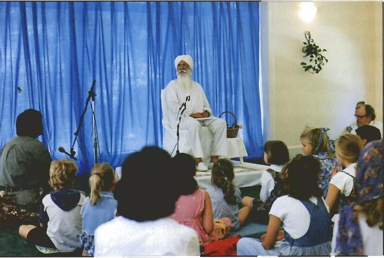 d - Sant Ji also did a Satsang for the children in Acton, Massachusetts.