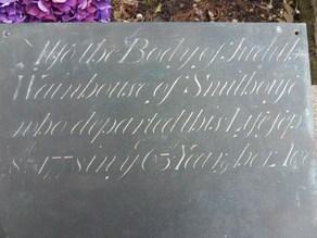 3. Judith Wainhouse of Smith House who died September 8 th 1778 in ye 63 rd year of her life. 4.