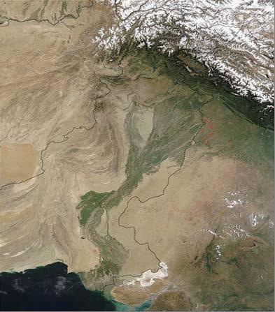 Indus River provides water resource for the