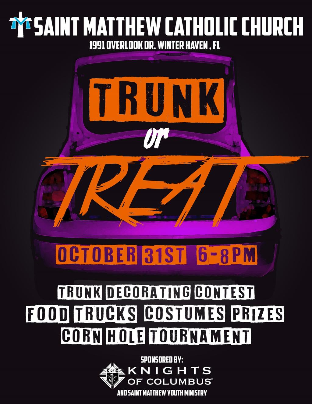 WE NEED MORE TRUNKS! WE NEED YOUR TRUNK! WE NEED YOU! Trunk or Treat is back!