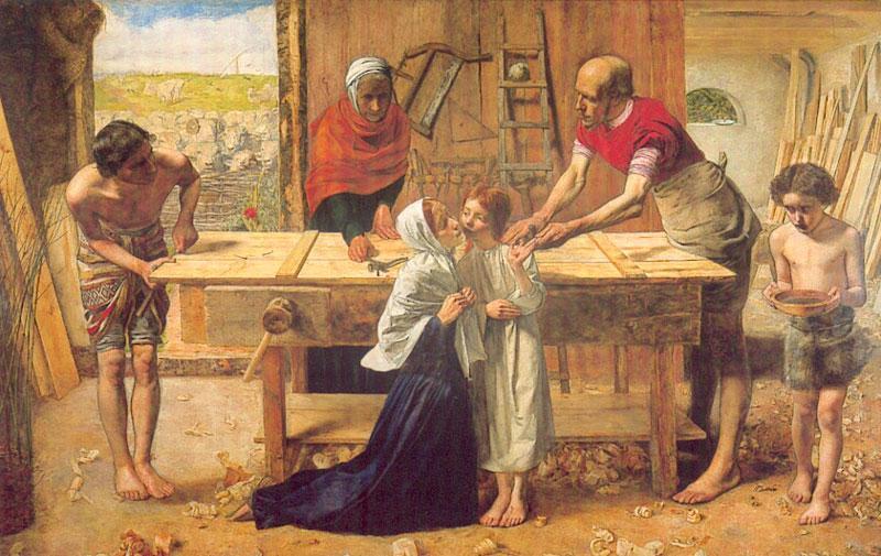 Christ in the house of his parents: Millais St Joseph was