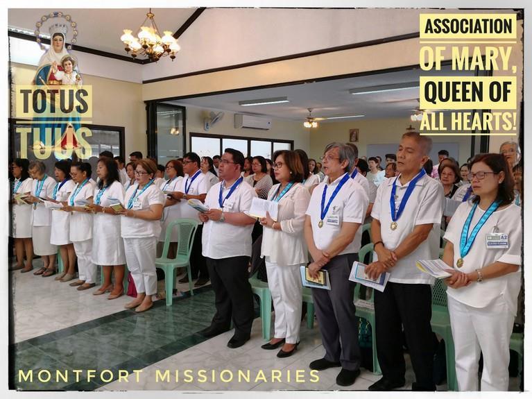 Newsletter of the Association Mary, Queen of All Hearts 7/5/2018 N : 01/May 2018 JESUS LIVING IN MARY QUEZON CITY, PHILIPPINES Erection of the National Center The General Delegation of Montfort