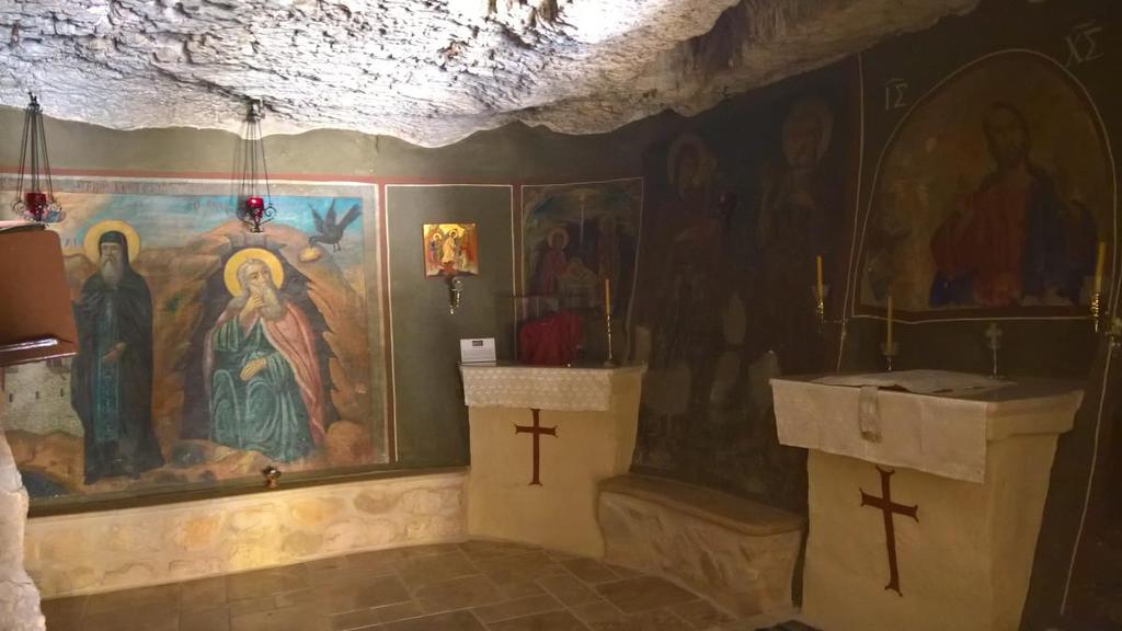 It was here, in this very cave where the Prophet Elijah had hidden, being fed by God through a raven that brought him bread daily, that Zachariah prayed that his wife would bear a child (see Luke 1.