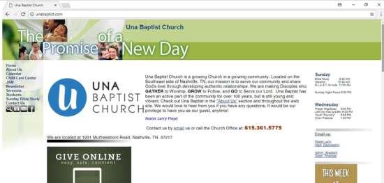 Have you seen our Website recently? www.unabaptist.