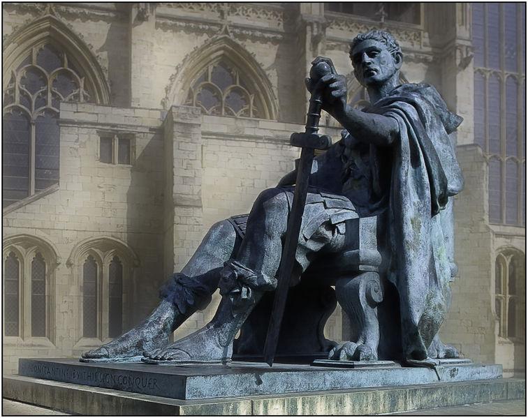 Constantine s statue in York (Eboracum), UK where he took the title Augustus (Majestic) in 306 AD Emperor Theodosius I Ruled: