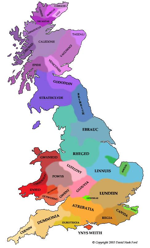 Dark Age Britain a collection of separate Kingdoms 450 AD From around 450 AD Pagan Germanic tribes Angles & Saxons would start to settle in Britain.