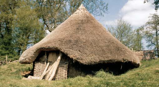 Most Britons lived in roundhouses, sometimes in small villages. Using evidence from excavations, archaeologists have built reconstructions of the houses, which help us to imagine what they were like.
