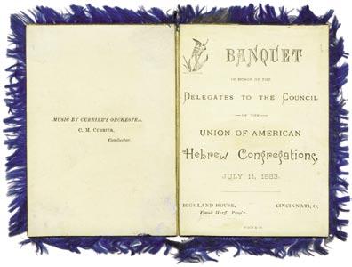 Plates 4 and 5: Several copies of the original Trefa Banquet menu complete with plumage have survived.