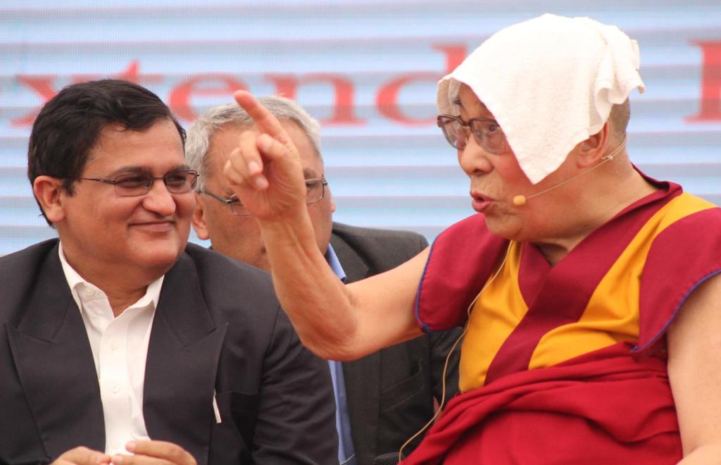 His Holiness the Dalai Lama s address His Holiness the 14 th Dalai Lama started his address with the fond remembrance of his close friend Late Kulbhushan Bakshi stating that his presence could still