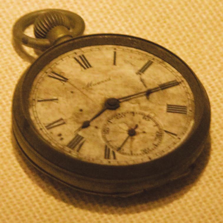 Credit: US Air Force This pocket watch was found in the destruction after the Hiroshima bomb.