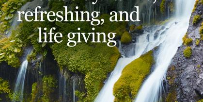 Through the Spirit of Christ, which first came upon Christian believers at Pentecost and which came upon us at our baptism, we become a source of "living water.