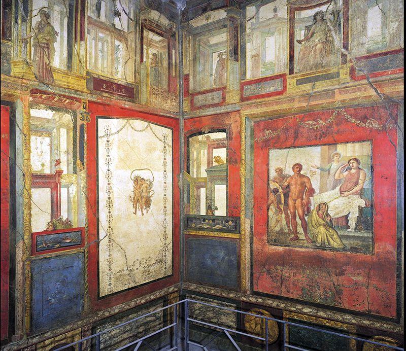 Fourth Style Ixion Room, House of the Vettii, Pompeii, Italy 70 CE Taste for illusion returned crowded and