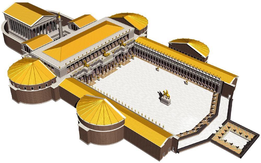High Empire Forum of Trajan Trajan completed several major public works projects in Rome. He remodeled Circus Maximus https://youtu.