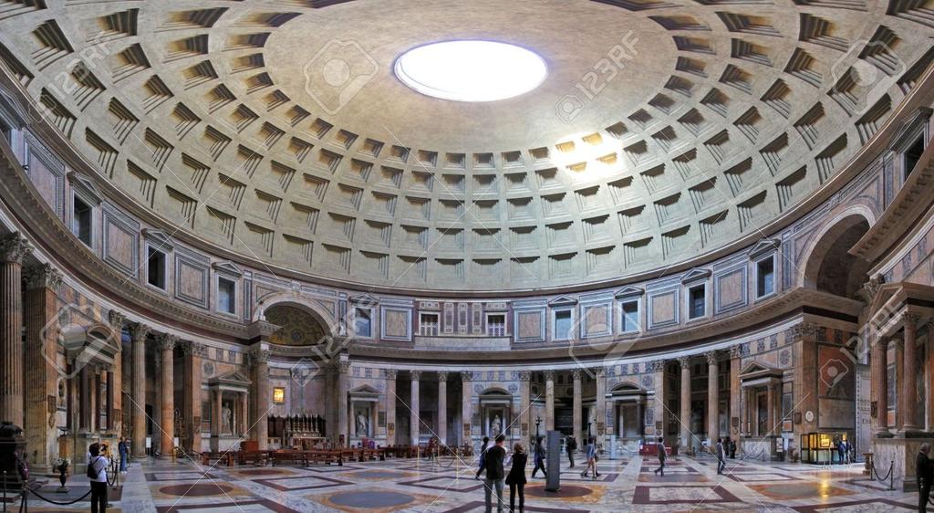 High Empire Pantheon, Rome, Italy, 118-125CE Hadrian began work on the Pantheon which was a temple to all the gods.