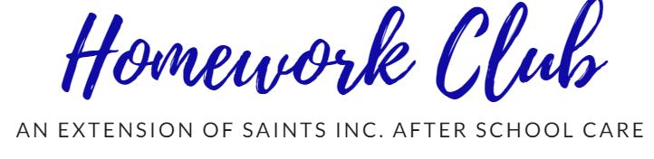SAINTS INC & SAINTS INC IS GROWING! INTERESTED FAMILIES - Need to Sign up in Advance for AFTER SCHOOL CARE going forward.