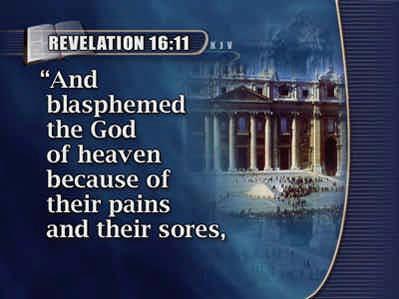 Then, the fifth angel poured out his vial upon the headquarters of the beast: 94 (Text: