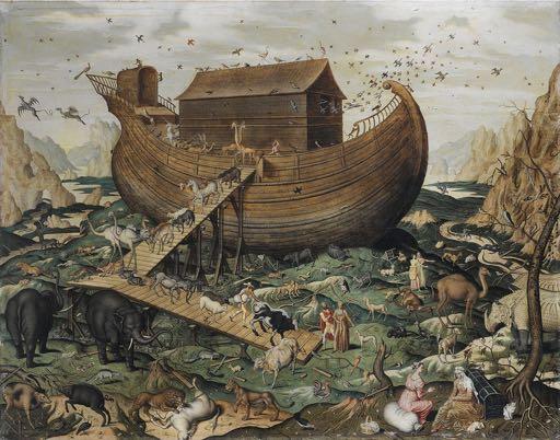 Simon de Myle Noah's ark on the Mount Ararat 1570, oil on