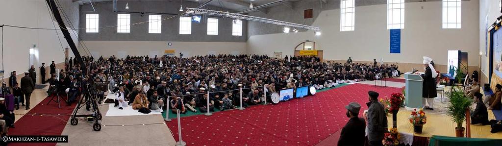 Hadhrat Mirza Masroor Ahmad began his address by reminding the audience that the conventions held by the Ahmadiyya community were distinguished from others, because they were exclusively designed to