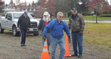 Knights in Action, Mass For Life, Lacey, WA, January 23, 2017 Knights from l-r, Tom Mitchell, Ron DeGroot, Tom Hruska and Don Bunz set up the parking