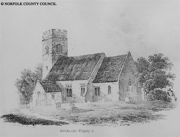 Fig. 3. Labrooke s lithograph circa 1825 The tower was left alone by the 1893 restoration.