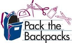 Pack the Backpacks! The new school year will be here soon. We will partner with Sealston Elementary School to Pack the Backpacks.