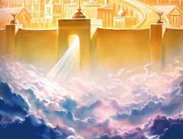 This is an Artists picture of the holy city, which will be the new Jerusalem.