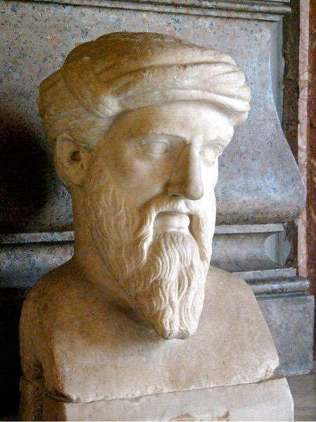 Pythagoras, 570-495 BC born at Samos island off coast of Asia Minor. He and his disciples believed that everything was related to mathematics and that numbers were the ultimate reality.