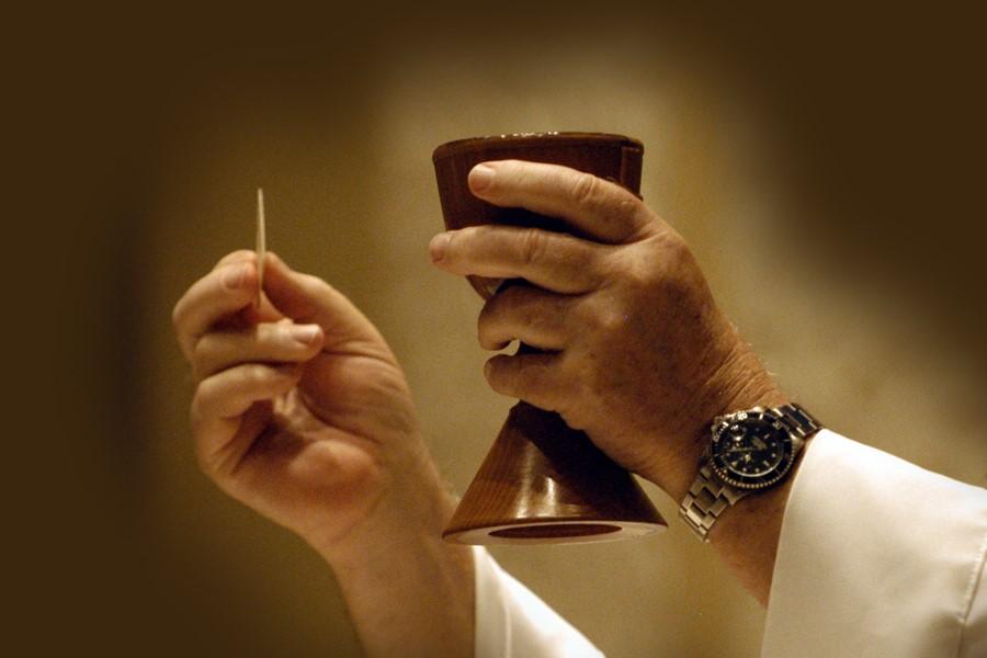 First Eucharist Session I (cont.) Practice Date: Saturday, April 27 Time: 8:30-9:15 a.m. Parents and children attend this day as the children practice processing into church and practice receiving the Sacrament.