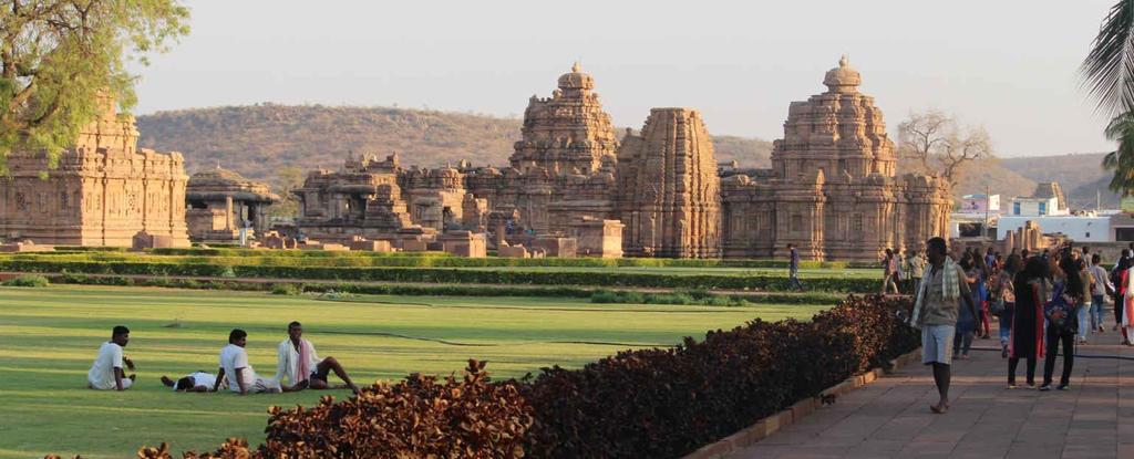 The pattadakal temples were built in the 8 th century.