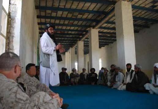 Meeting with the mullahs in the Taliban