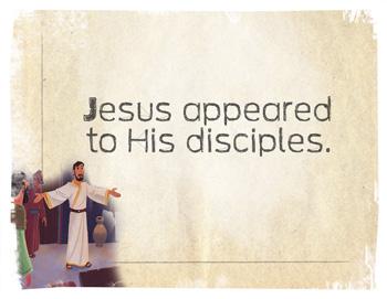 OPTIONAL BIBLE STORY SCRIPT Jesus Appeared to the Disciples Luke 24:36-49; John 20:19-23 On the first day of the week, in the evening, the disciples gathered together in a house.