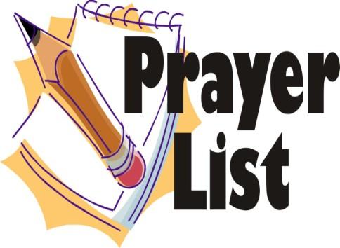 If you or a loved one need to be added to or removed from our prayer list please notify the church office at (712) 841-4476 or methodistsec@laurens-ia.com.