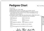 Chapter 4 Member s Guide Pedigree charts show extended family relationships across generations.