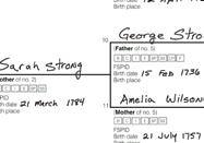 If you are filling out your first pedigree chart, you will probably start with your own name in line 1. 2.