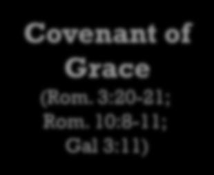 Son. Covenant of Works (Genesis 2:17; Romans 10:5; Galatians 3:10-12) The